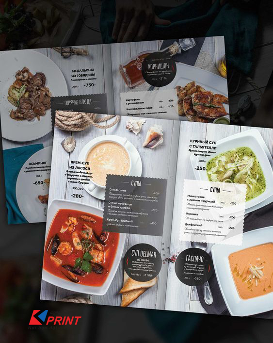 menu quán nhậu