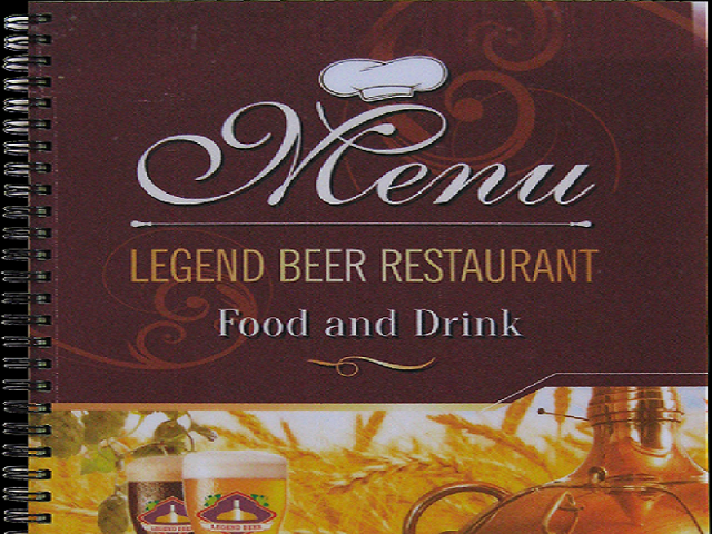 menu nhựa