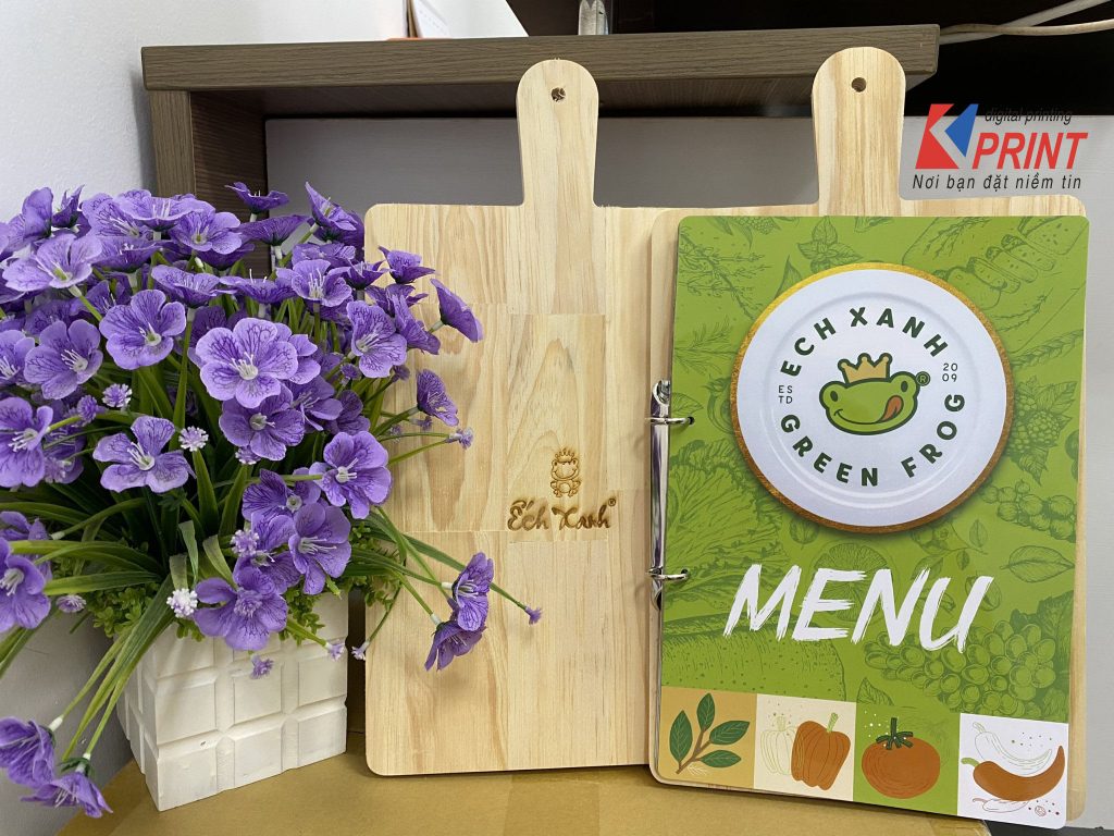 nơi nhận làm menu bìa da số lượng ít