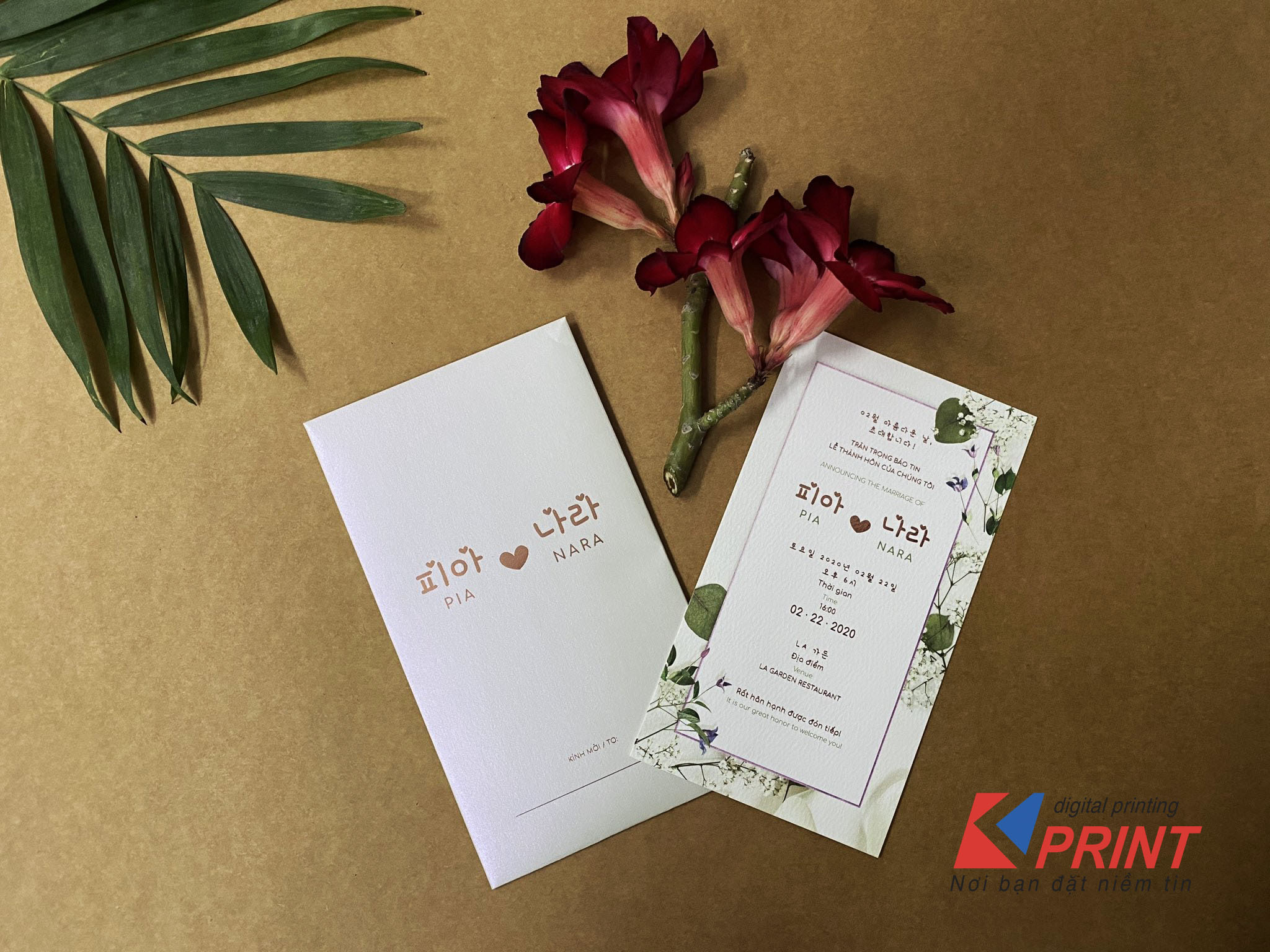 in thiệp cưới có liền