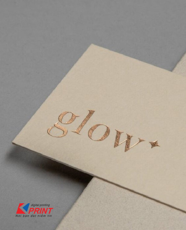 in name card dập nổi