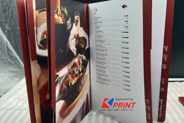 chuyên in menu giá rẻ