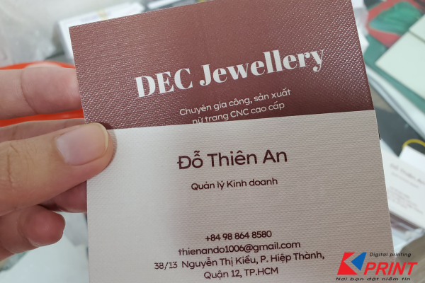 đặt in card visit